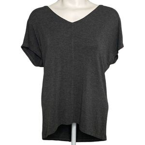 Ann Taylor LOFT Heathered Gray‎ Dolman Sleeve Soft Top sz XS